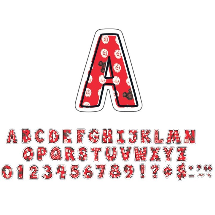 Eureka® Mickey® Color Pop! Deco 4" Letters, 177 Characters