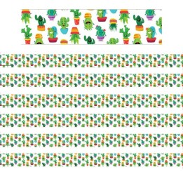 Eureka® A Sharp Bunch Tossed Pattern Deco Trim®, 37 Feet Per Pack, 6 Packs