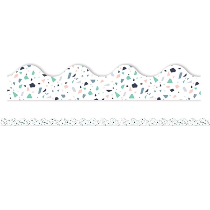 Eureka® Simply Sassy White Terrazzo Deco Trim®, 37 Feet