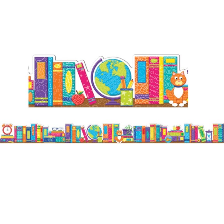 Eureka® Color My World Books Extra Wide Deco Trim®, 37 Feet