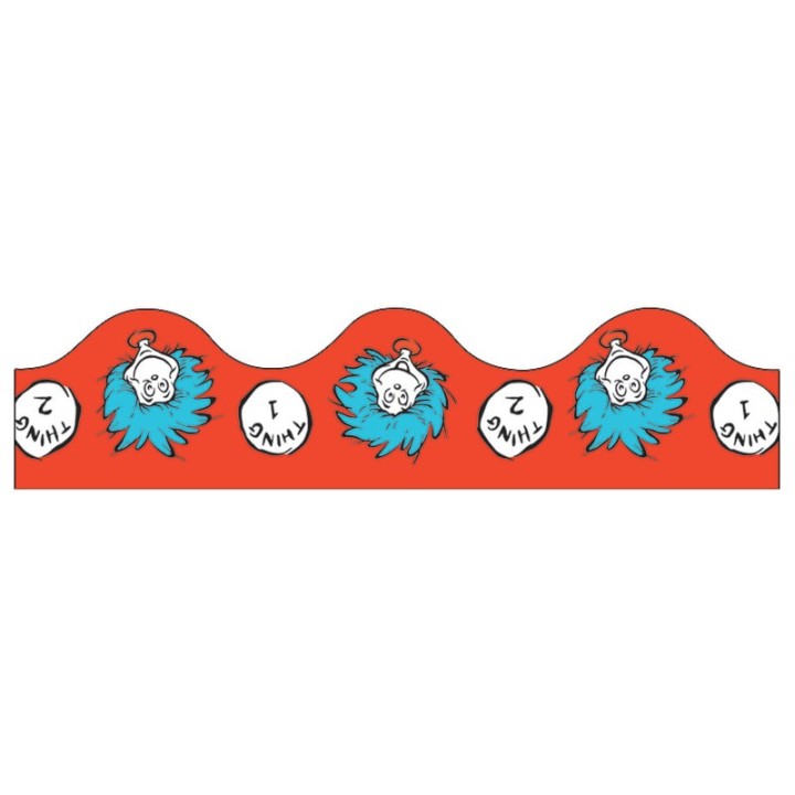 Eureka® Dr. Seuss™ Thing 1 & 2 Deco Trim®, 37 Feet