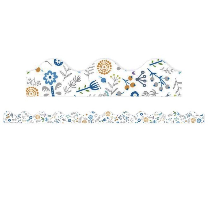 Eureka® A Close-Knit Class Danish Floral Deco Trim, 37 Feet