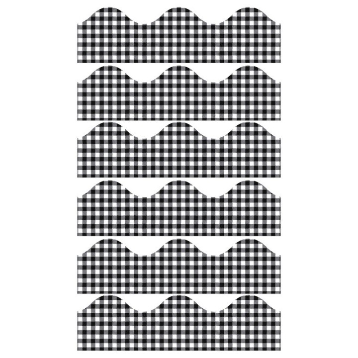 Eureka® Gingham Extra Wide Deco Trim®, 37 Feet Per Pack, 6 Packs