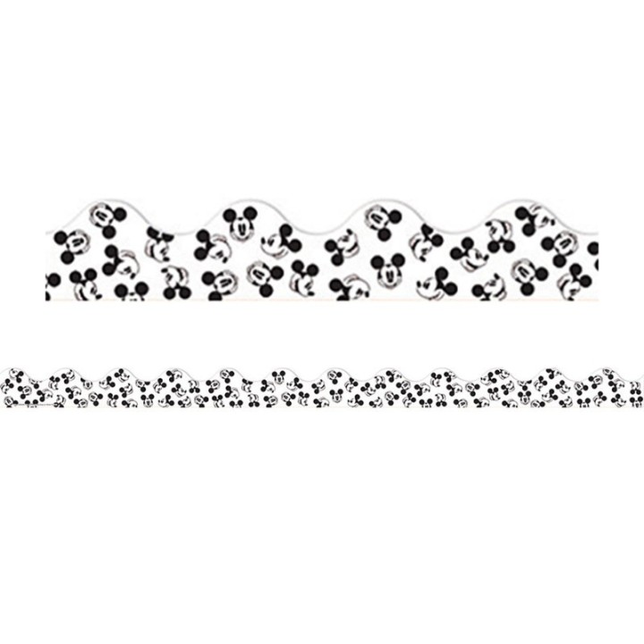 Eureka® Mickey Mouse® Throwback Tossed Mickeys Deco Trim®, 37 Feet