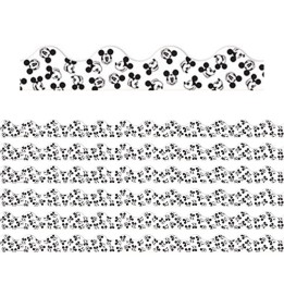 Eureka® Mickey Mouse® Throwback Tossed Mickeys Deco Trim®, 37 Feet Per Pack, 6 Packs