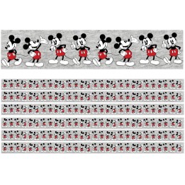 Eureka® Mickey Mouse® Throwback Mickey Poses Deco Trim®, 37 Feet Per Pack, 6 Packs