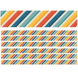 Eureka® Adventurer Stripes Deco Trim®, 37 Feet Per Pack, 6 Packs