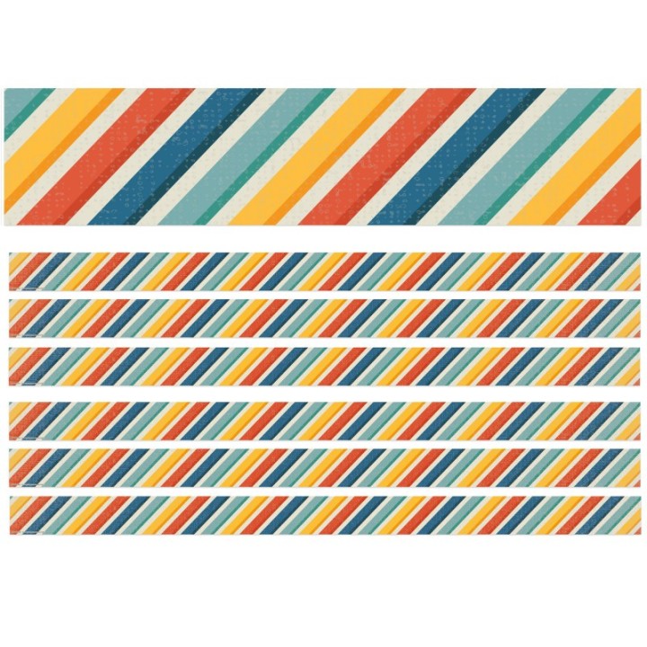 Eureka® Adventurer Stripes Deco Trim®, 37 Feet Per Pack, 6 Packs