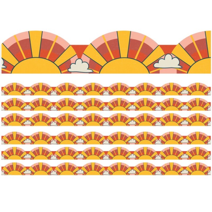 Eureka® Adventurer Sunrise Deco Trim®, 37 Feet Per Pack, 6 Packs