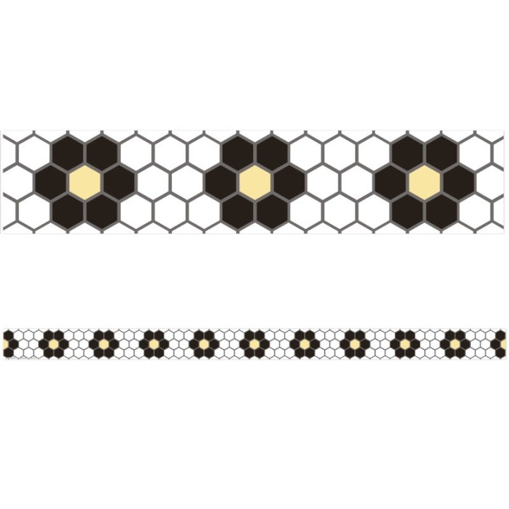 Eureka® The Hive Floral Mosaic Deco Trim®, 37 Feet