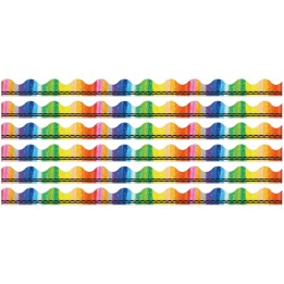 Eureka® Crayola® Rainbow Deco Trim®, 37 Feet Per Pack, 6 Packs