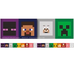 Eureka® Minecraft Character Lineup Deco Trim, 37 Feet