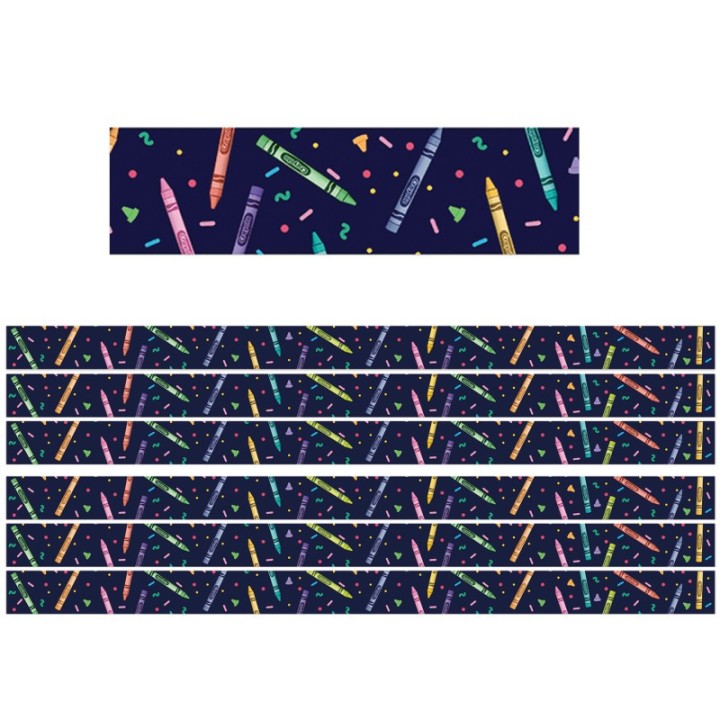 Eureka® Crayola® Colors of Kindness Deco Trim®, 37 Feet Per Pack, 6 Packs