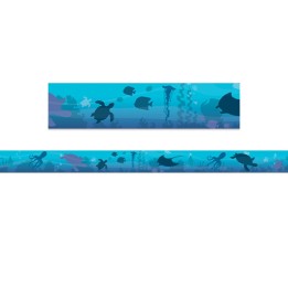 Eureka® Seas the Day Blue Silhouettes Deco Trim®, 37 Feet