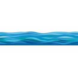 Eureka® Seas the Day Waves Deco Trim®, 37 Feet