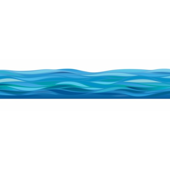 Eureka® Seas the Day Waves Deco Trim®, 37 Feet