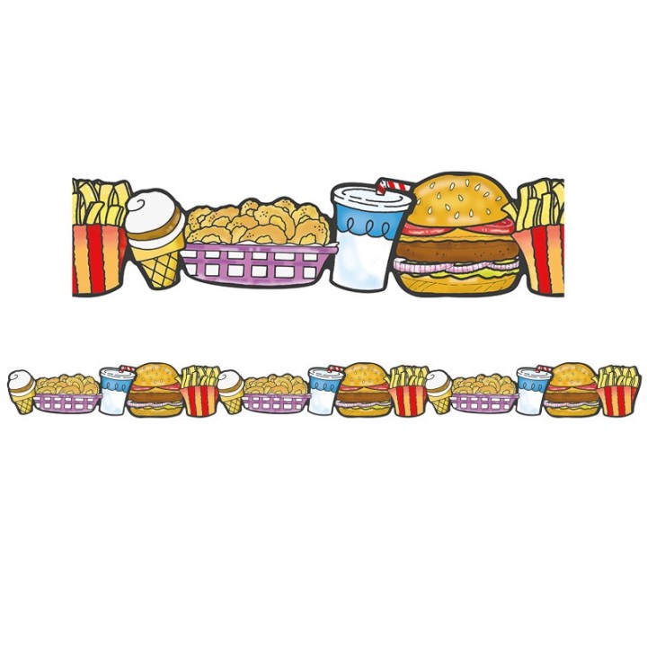 Eureka® Fast Food Deco Trim - Extra Wide, 37 Feet