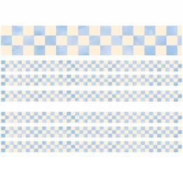 Eureka® Checkered Sky Deco Trim, 37 Feet Per Pack, 6 Packs
