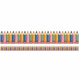 Eureka® Diecut Pencils Deco Trim, 37 Feet