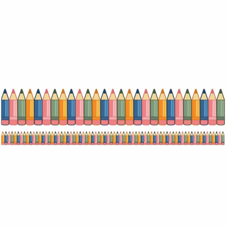 Eureka® Diecut Pencils Deco Trim, 37 Feet
