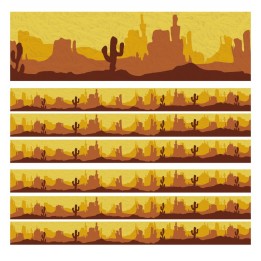 Eureka® Southwest Landscape Deco Trim, 37 Feet Per Pack, 6 Packs