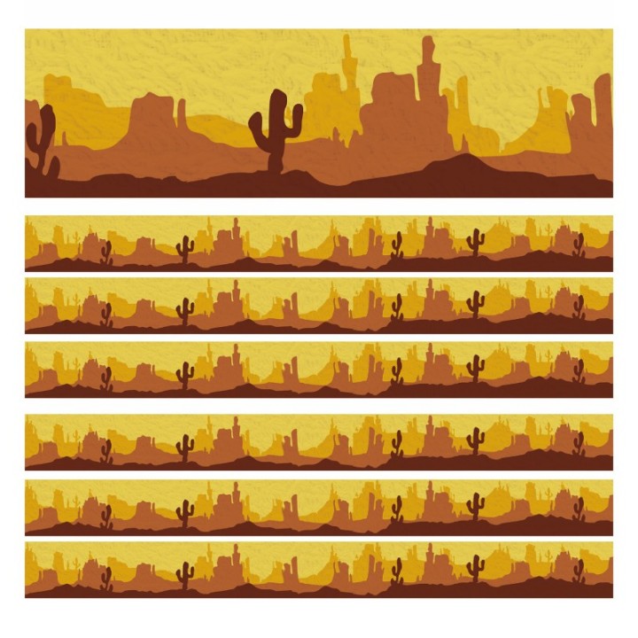 Eureka® Southwest Landscape Deco Trim, 37 Feet Per Pack, 6 Packs