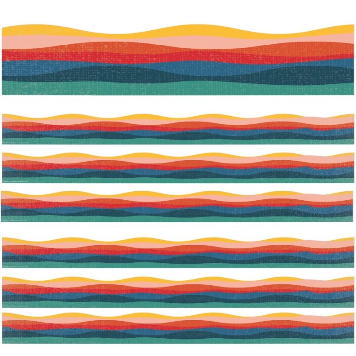 Eureka® Adventurer Golden Hour Extra Wide Deco Trim®, 37 Feet Per Pack, 6 Packs