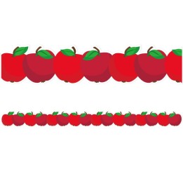 Eureka® Apple Die-Cut Extra Wide Deco Trim®, 37 Feet