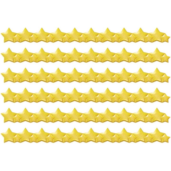 Eureka® Stars Extra Wide Deco Trim®, 37 Feet Per Pack, 6 Packs