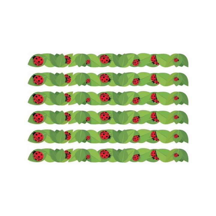 Eureka® Ladybugs Extra Wide Deco Trim®, 37 Feet Per Pack, 6 Packs