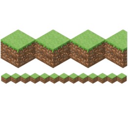 Eureka® Minecraft Die-Cut Blocks Extra Wide Trim, 37 Feet