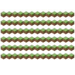 Eureka® Minecraft Die-Cut Blocks Extra Wide Trim, 37 Feet Per Pack, 6 Packs