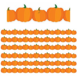 Eureka® Pumpkins Extra Wide Deco Trim®, 37 Feet Per Pack, 6 Packs