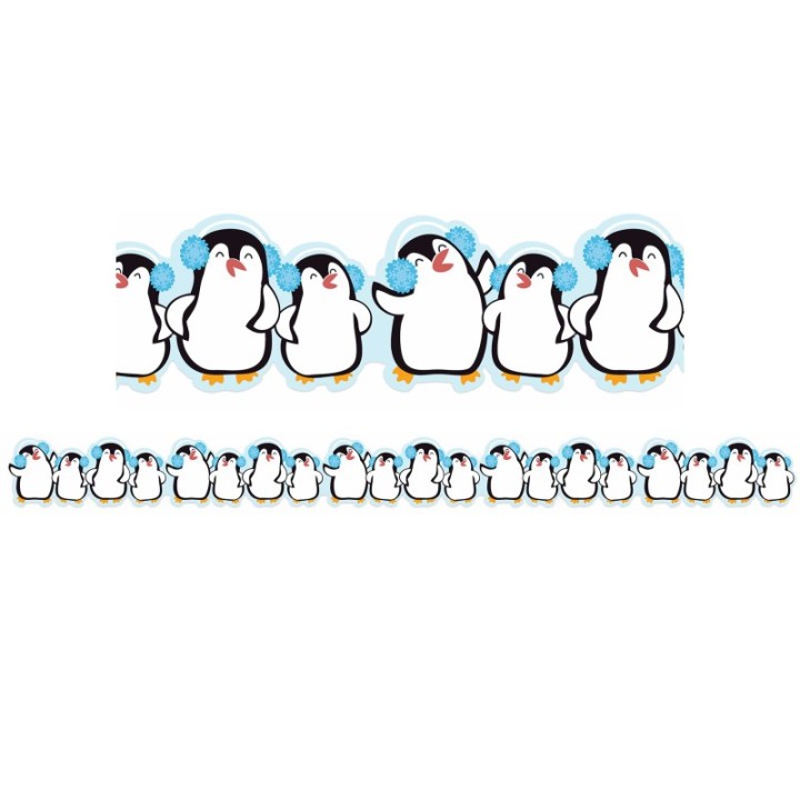 Eureka® Winter Penguins Extra Wide Deco Trim®, 37 Feet