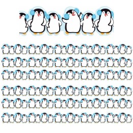 Eureka® Winter Penguins Extra Wide Deco Trim®, 37 Feet Per Pack, 6 Packs