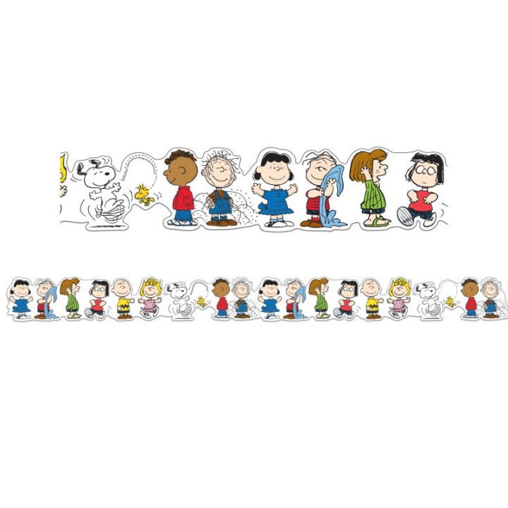 Eureka® Peanuts® Character Lineup Extra Wide Die-Cut Deco Trim®, 37 Feet