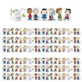 Eureka® Peanuts® Character Lineup Extra Wide Die-Cut Deco Trim®, 37 Feet Per Pack, 6 Packs