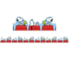 Eureka® Peanuts® Snoopy on Doghouse Extra Wide Die-Cut Deco Trim®, 37 Feet