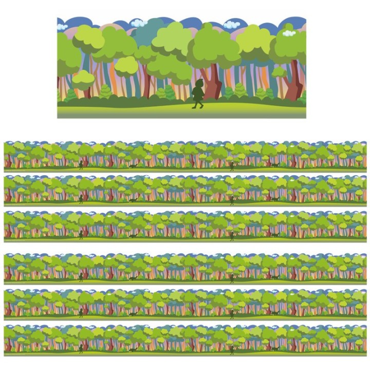 Eureka® Once Upon A Dream Forest Extra Wide Die-Cut Deco Trim®, 37 Feet Per Pack, 6 Packs
