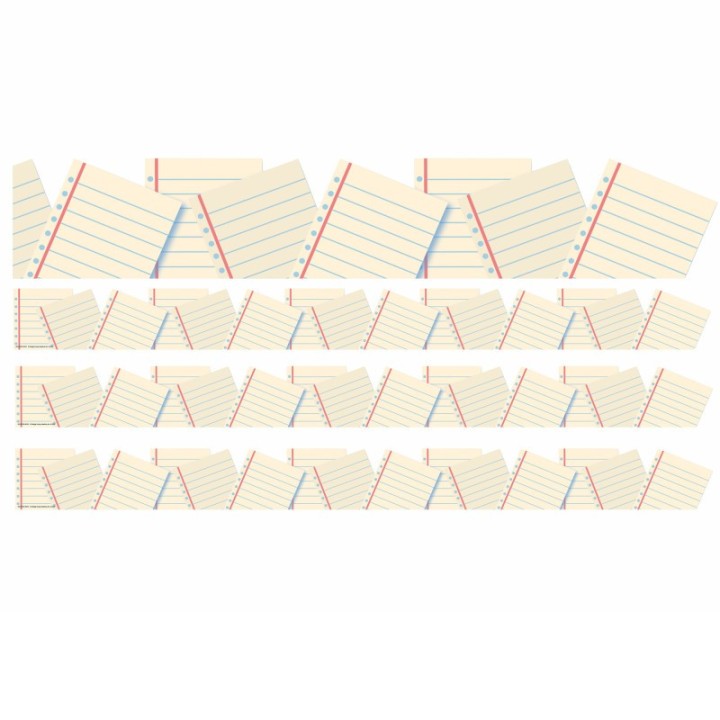 Eureka® Notebook Paper Extra Wide Deco Trim, 37 Feet Per Pack, 3 Packs