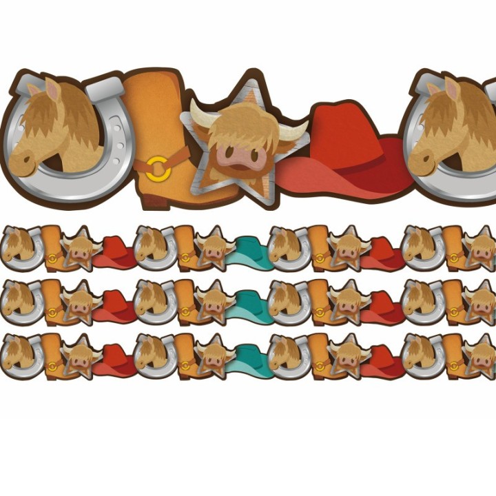 Eureka® Western Icons Extra Wide Deco Trim, 37 Feet Per Pack, 3 Packs