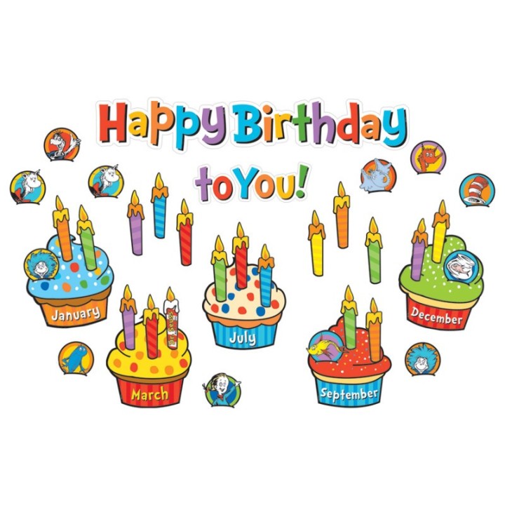 Eureka® Dr. Seuss™ Birthday Mini Bulletin Board Set