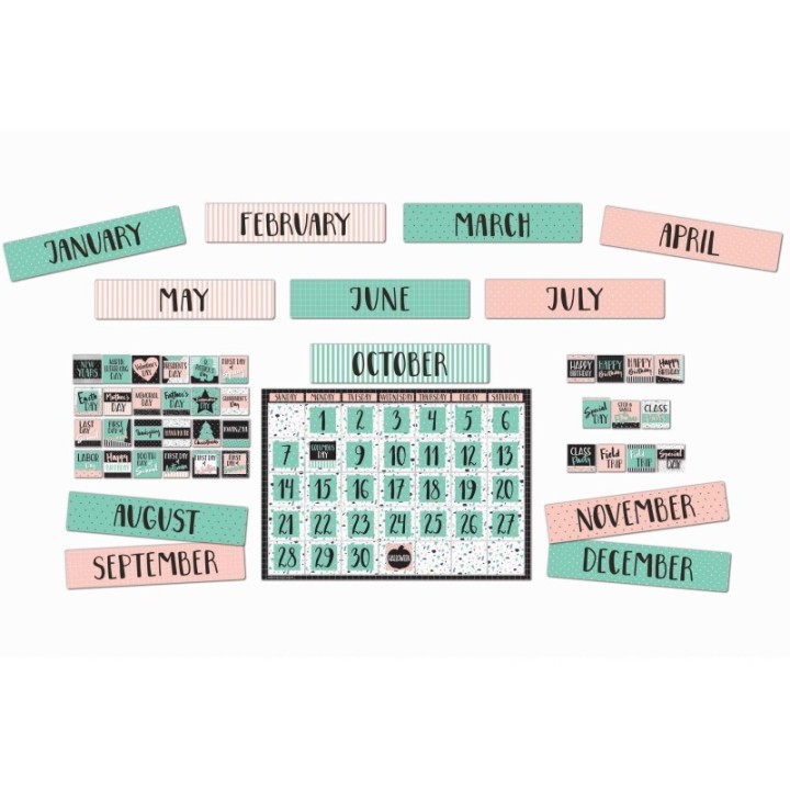 Eureka® Simply Sassy Calendar Bulletin Board Set, 83 Pieces