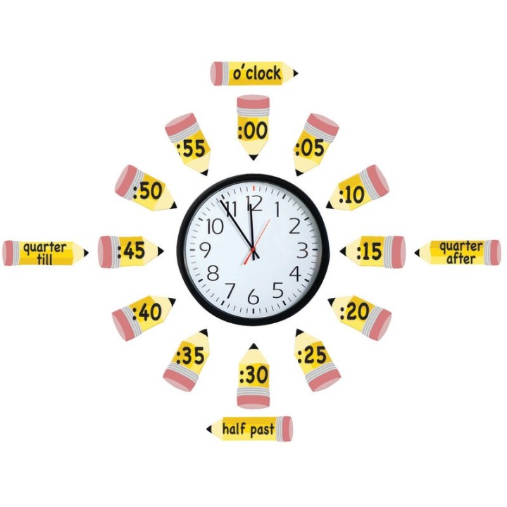 Eureka® Telling Time Bulletin Board Set