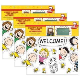 Eureka® Peanuts® Welcome Go-Arounds®, 15 Pieces Per Set, 3 Sets