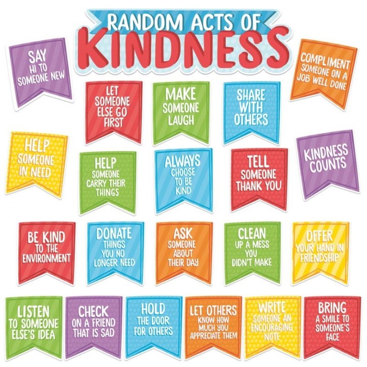 Eureka® A Teachable Town Random Acts of Kindness Mini Bulletin Board Set
