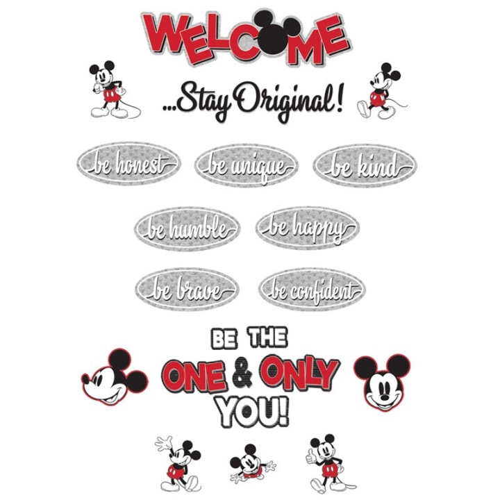 Eureka® Mickey Mouse® Throwback Stay Original Mini Bulletin Board Set