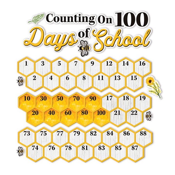 Eureka® The Hive 100 Days Mini Bulletin Board Set