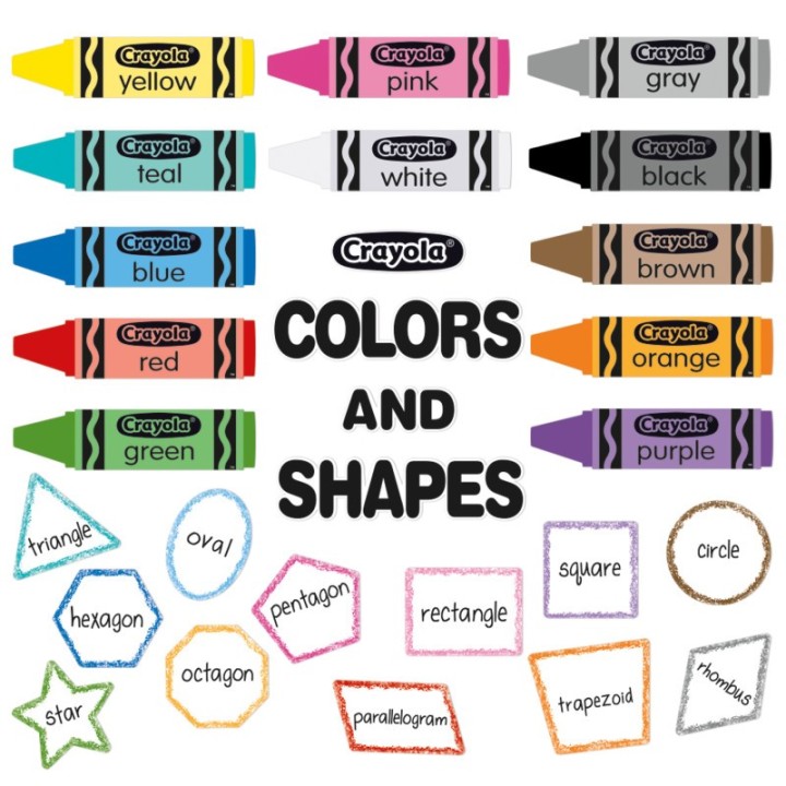 Eureka® Crayola® Colors & Shapes Bulletin Board Set