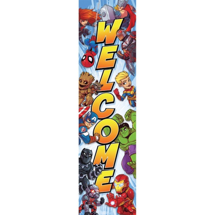 Eureka® Marvel™ Super Hero Adventure Vertical Banner, 45" x 12"